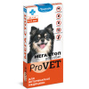 Краплі Мега Стоп ProVET до 4 кг для собак від зовнішніх та внутрішніх паразитів