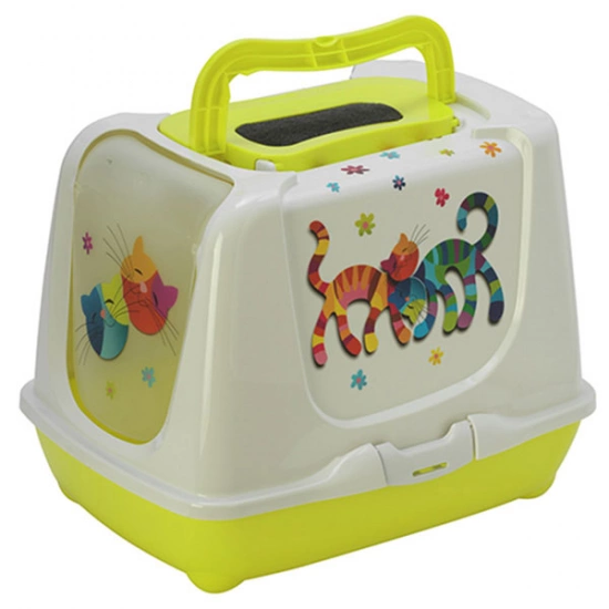 Moderna Trendy Cat FF Lemon закрытый туалет для котов c угольным фильтром и совком