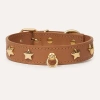 Кожаный ошейник BranniPets - Nara studded camel collar