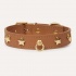 Шкіряний нашийник BranniPets - Nara studded camel collar