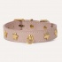 Кожаный ошейник BranniPets - Nara studded peach collar