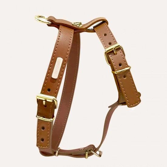 Шкіряна шлея BranniPets - Arnés Nara Brown