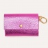 Кожаная сумочка для пакетов для уборки BranniPets - Portabolsas Metal Fucsia