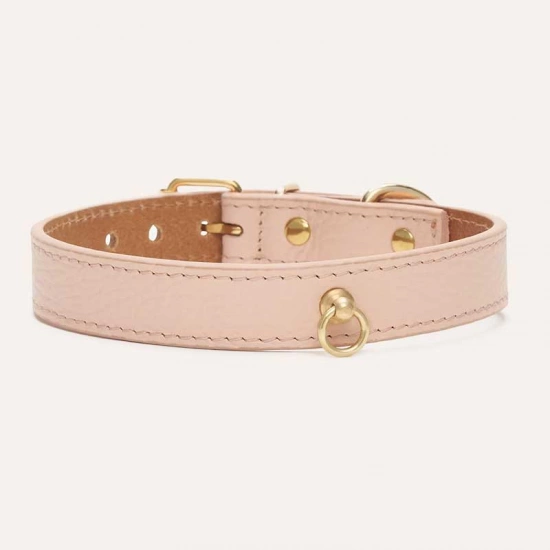 Кожаный ошейник BranniPets - Juno Peach