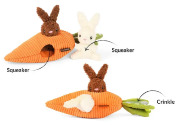 Игрушка для собак Hippity Hoppity - Funny Bunnies Pet Play