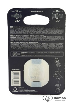 AirTag чехол для ошейников и шлей, силиконовый, WAUDOG Silicone, светонакопительный
