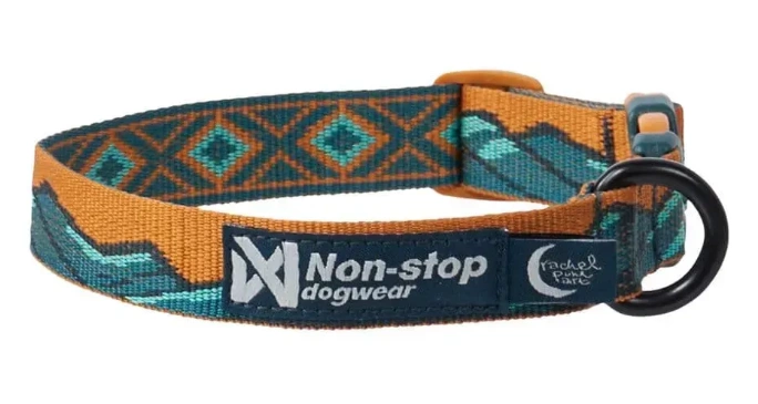 Нашийник для собак Trail quest collar RP signature edition Non-stop dogwear Бірюзовий/Дуб