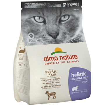 Almo Nature Holistic Cat для дорослих котів з чутливим травленням зі свіжим ягням