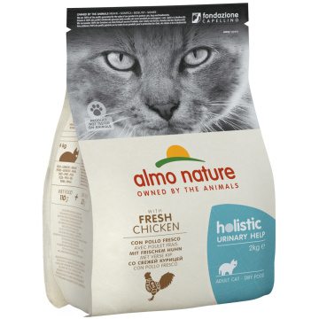 Almo Nature Holistic Cat для профилактики мочекаменной болезни у взрослых кошек со свежей курицей