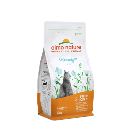 Almo Nature Holistic Cat для профилактики мочекаменной болезни у взрослых кошек со свежей курицей