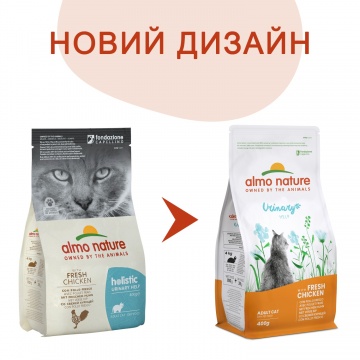 Almo Nature Holistic Cat для профилактики мочекаменной болезни у взрослых кошек со свежей курицей