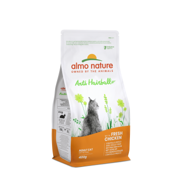 Almo Nature Holistic Cat для вывода шерсти у взрослых кошек со свежей курицей