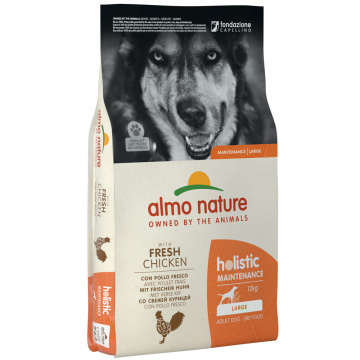 Almo Nature Holistic Dog L для взрослых собак больших пород со свежей курицей