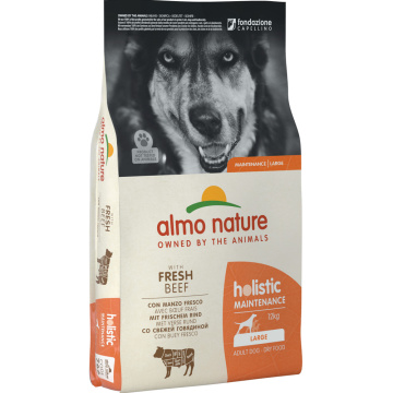 Almo Nature Holistic Dog L для взрослых собак больших пород со свежей говядиной