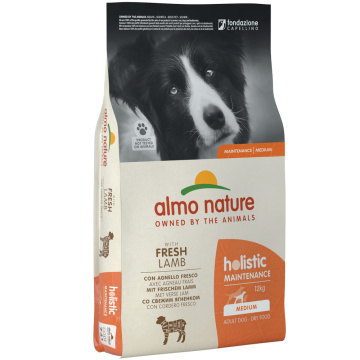 Almo Nature Holistic Dog M для дорослих собак середніх порід зі свіжим ягням