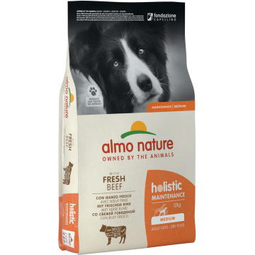 Almo Nature Holistic Dog M для дорослих собак середніх порід зі свіжою яловичиною