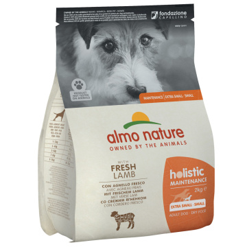Almo Nature Holistic Dog XS-S для дорослих собак маленьких порід зі свіжим ягням