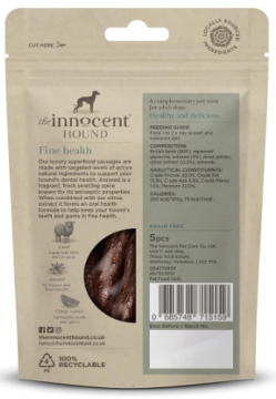 Ковбаски The Innocent Hound Dental Support Баранина для підтримки здорової ротової порожнини