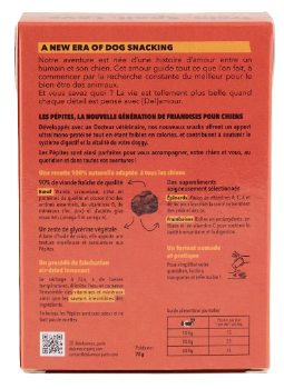 Смаколики для собак Нагетси з Яловичиною Les Pépites Delamour Paris