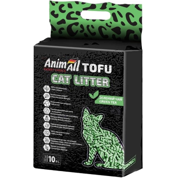 AnimAll Tofu Cat Litter Green Tea Наповнювач соєвий, з ароматом зеленого чаю