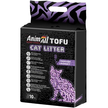 AnimAll Tofu Cat Litter Lavender Наполнитель соевый, с ароматом лаванды