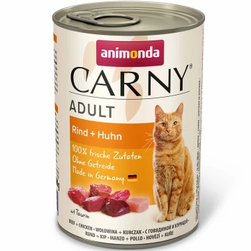 Влажный корм Animonda Carny Adult Beef + Chicken с говядиной и курицей для кошек