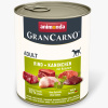 Вологий корм Animonda GranCarno Adult Beef + Rabbit with Herbs з яловичиною, кроликом і травами для собак