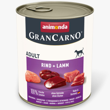 Влажный корм Animonda GranCarno Adult Beef + Lamb с говядиной и ягненком для собак