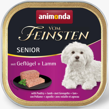 Animonda Vom Feinsten Senior with Poultry + Lamb с птицей и ягненком для пожилых собак