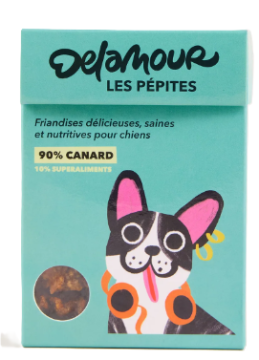 Лакомство для собак Нагетсы с Уткой Les Pépites Delamour Paris