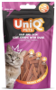 Ласощі для шкіри та шерсті котів Uniq PETS CAT SNACKS MIMI м'які смужки з качкою