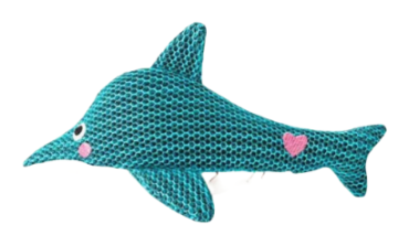 Мʼяка іграшка для собак HugSmart - Ocean Pals Dolphin