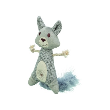 Игрушка Trixie для кошек Енот XXL плюш, ткань и перья с кошачьей мятой 
