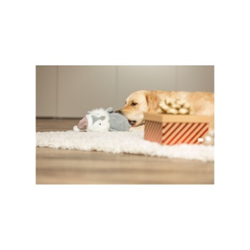 Игрушка Trixie для собак Рождественская сова с веревкой полиэстер/хлопок 