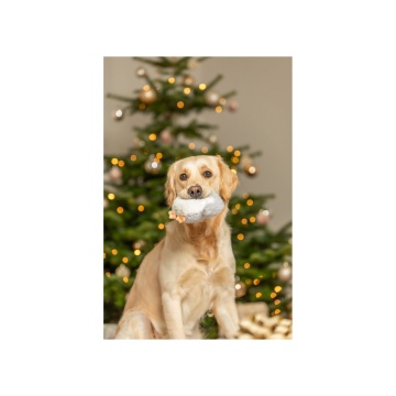 Игрушка Trixie для собак Рождественская сова с веревкой полиэстер/хлопок 