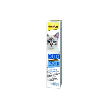Паста GimCat DUO PASTE Multi-vitamin 12 vitamins with tuna для котів усіх порід 12 вітамінів та тунець