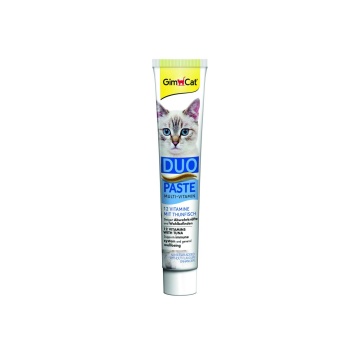 Паста GimCat DUO PASTE Multi-vitamin 12 vitamins with tuna для кошек всех пород 12 витаминов и тунец