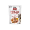Корм вологий Brit Care Fillets in Gravy Hearty Duck Sterilized для стерилізованих котів філе в соусі з качкою
