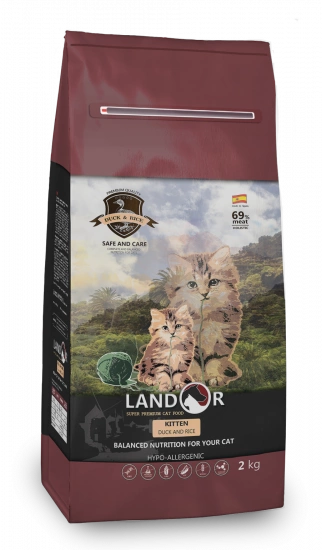 Landor Kitten для кошенят Качка з рисом