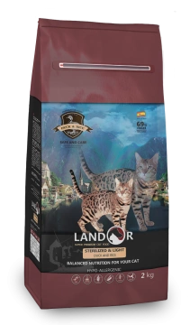 Landor Cat Sterilized & Light Качка з рисом
