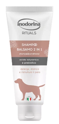 Шампунь бальзам 2 в 1 Inodorina Dog Shampooing 2 in 1 для собак