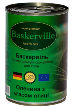 Baskerville Cat Оленина з м'ясом курки