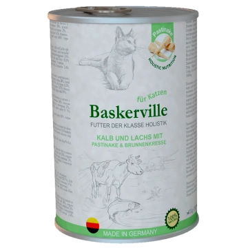 Baskerville Holistic Телятина и лосось с пастернаком и кресс-салатом