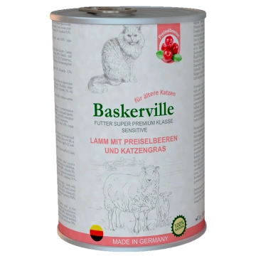 Baskerville Sensitive Ягня з журавлиною та котячою травою
