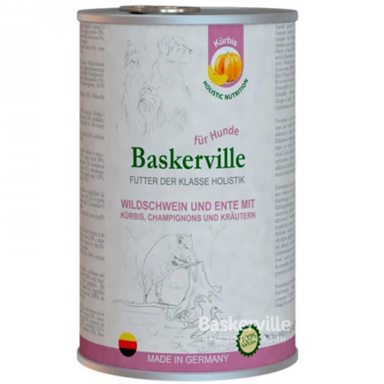Baskerville Holistic Кабан та качка з гарбузом та зеленню