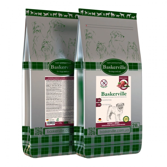 Baskerville Grain Free Adult Rind Getreidefrei kleine Rassen