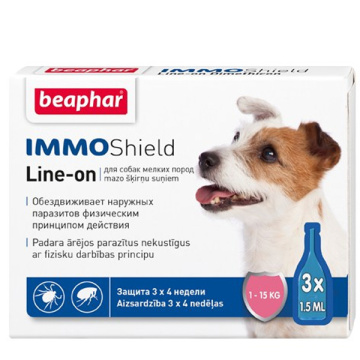Beaphar IMMO Shield Краплі від бліх і кліщів для собак від 1 до 15 кг