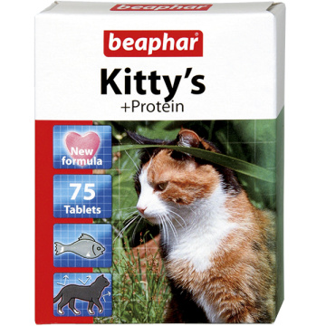 Beaphar Kitty's Protein Витаминизированное лакомство с протеином и рыбой для кошек