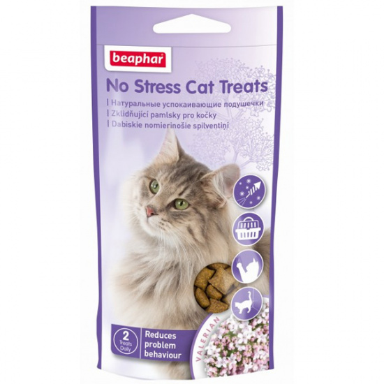Beaphar No Stress Cat Treats подушечки для зняття стресу у котів.