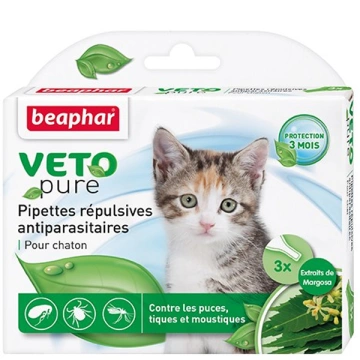Beaphar Bio Spot On Veto pure Капли от блох, клещей и комаров для котят